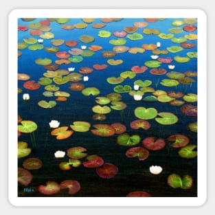 North Uist Waterlilies Sticker